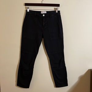 Current/Elliot Women’s Black Jeans with zippered lace detail. Size 26